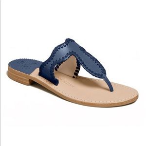 ‼️SOLD‼️Jack Rogers - Jackie Sandal in Midnight Blue NIB (New in Box) Leather